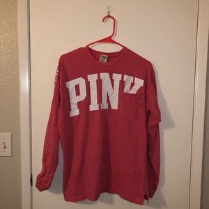 Pink long sleeve tee